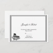 ラスベガス行き先ウェディングレスポンスカード 出欠カード (正面/裏面)