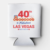 ラスベガス誕生パーティー – ベガスで40歳の誕生日 缶クーラー (正面)