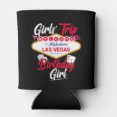 ラスベガス誕生日ガールズトリップベガス誕生日ガール 缶クーラー (裏面)