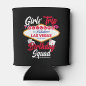 ラスベガス誕生日ガールズトリップベガス誕生日分隊 缶クーラー (裏面)