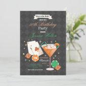 ラスベガス誕生日サイコロチップスマルティーニパーティー 招待状 (スタンド正面)