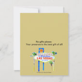 ラスベガス誕生日バッシュ招待状 招待状 (裏面)