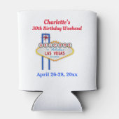 ラスベガス誕生日パーティーのお祝い 缶クーラー (裏面)