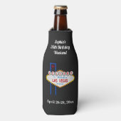 ラスベガス誕生日パーティーのトリップスペクト ボトルクーラー (ボトル正面)