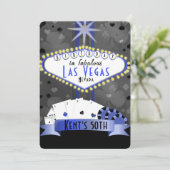 ラスベガス誕生日パーティー - カジノナイト 招待状 (スタンド正面)