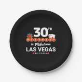 ラスベガス誕生日パーティー – 30th Birthday In Vegas ペーパープレート (正面)