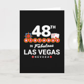 ラスベガス誕生日パーティー - 48歳の誕生日 in Vegas カード (正面)