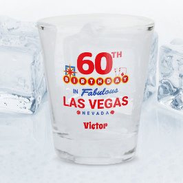 ラスベガス誕生日パーティー – 60誕生日 ショットグラス