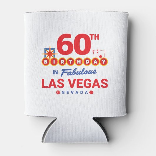 ラスベガス誕生日パーティー – 60誕生日inベガス 缶クーラー (正面)
