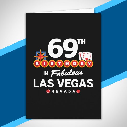 ラスベガス誕生日パーティー - 69歳の誕生日 in Vegas カード
