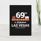 ラスベガス誕生日パーティー - 69歳の誕生日 in Vegas カード (正面)