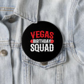 ラスベガス誕生日パーティー – Matching Vegas Squad 缶バッジ (インサイチュ)