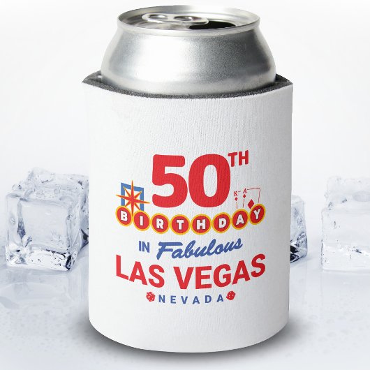 ラスベガス誕生日パーティー – Vegasで50誕生日 缶クーラー