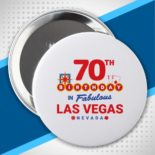 ラスベガス誕生日パーティー – Vegasで70誕生日 缶バッジ