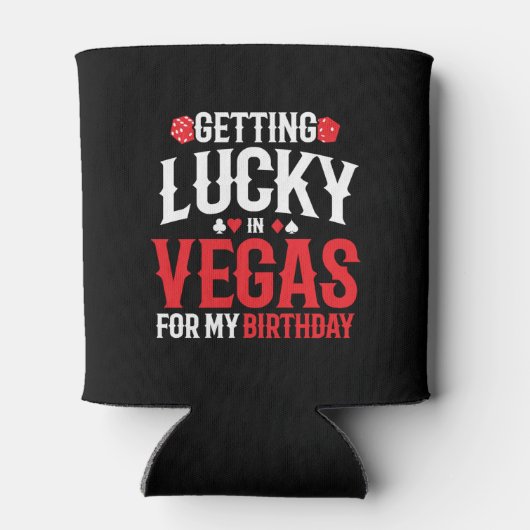 ラスベガス誕生日 – ベガスでラッキーを手に 缶クーラー (裏面)