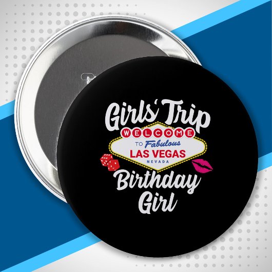 ラスベガス誕生日- Vegas Girls Trip for誕生日 缶バッジ