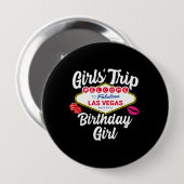 ラスベガス誕生日- Vegas Girls Trip for誕生日 缶バッジ (正面&裏面)