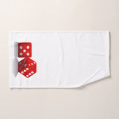 ラスベガス賭博クラプスサイコロ バスタオルセット (ハンドタオル)