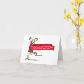 ラスベガス走マラソンおめでとう カード (黄色い花)