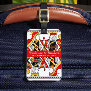 ラスベガス遊のカードキング&クイーン結婚ズ ラゲッジタグ