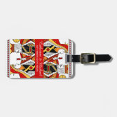 ラスベガス遊のカードキング&クイーン結婚ズ ラゲッジタグ (正面横)