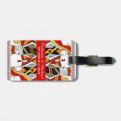 ラスベガス遊のカードキング&クイーン結婚ズ ラゲッジタグ (裏面横)