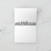 ラスベガス都市スカイラインの結婚式のサンキューカード サンキューカード (内部)