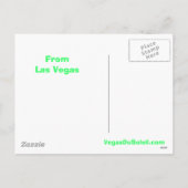 ラスベガス風光明媚なポストカードからハッピーホリデーズ シーズンポストカード (裏面)