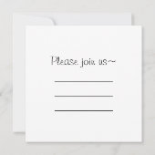 ラスベガス風景のサイコロテーブル 招待状 (裏面)