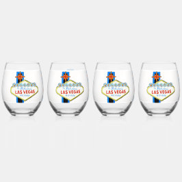 ラスベガス飲み物用品セット ステムなしワイングラス