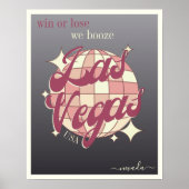 ラスベガス黒エレガントパーティーポスター ポスター (正面)