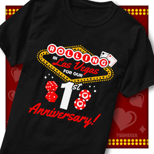 ラスベガス1周年記念カップル旅行 Tシャツ