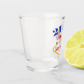 ラスベガス21歳の誕生日ショパーソナライズされたットグラス。 ショットグラス (左)