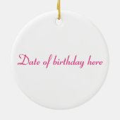 ラスベガス21歳の誕生日セラミックオーナメント セラミックオーナメント (裏面)