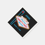 ラスベガス21歳の誕生日 スタンダードカクテルナプキン (角)