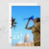 ラスベガス21?誕生日招待状 招待状 (正面/裏面)