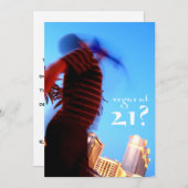 ラスベガス21？誕生日招待状 招待状 (正面/裏面)