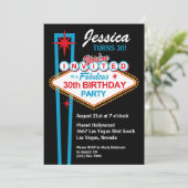 ラスベガス30歳誕生日パーティの招待状 招待状 (スタンド正面)