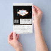 ラスベガス30thバースデーキャンディーラッパー チラシ (ハンドル)