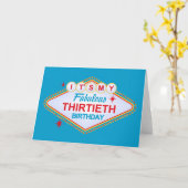 ラスベガス30th誕生日 カード (黄色い花)