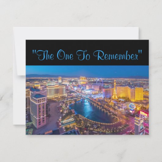 ラスベガス40歳の誕生日 招待状 (正面)