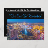 ラスベガス40歳の誕生日 招待状 (正面/裏面)