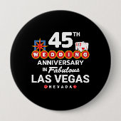 ラスベガス45周年記念旅行 缶バッジ (正面)