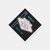 ラスベガス50誕生日 スタンダードカクテルナプキン (角)