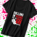 ラスベガス60th Birthday Party - 転がs in Vegas Tシャツ<br><div class="desc">60歳の誕生日にベガスに行くの？この「60転がth誕生日のためのベガス」デザインは、ラスベガスへの旅行のためのおもしろい60th誕生日の贈り物であり、ラスベガスの誕生日パーティーで60歳を覚えてお土産！サプライズ素晴らしバケーションギフト！</div>