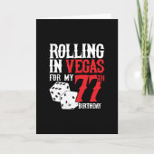 ラスベガス77th Birthday Party – ベガ転がス カード (正面)
