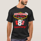 ラスベガス8周年記念カップル旅行 Tシャツ (正面)