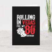 ラスベガス80th Birthday Party - 転がs in Vegas カード (正面)