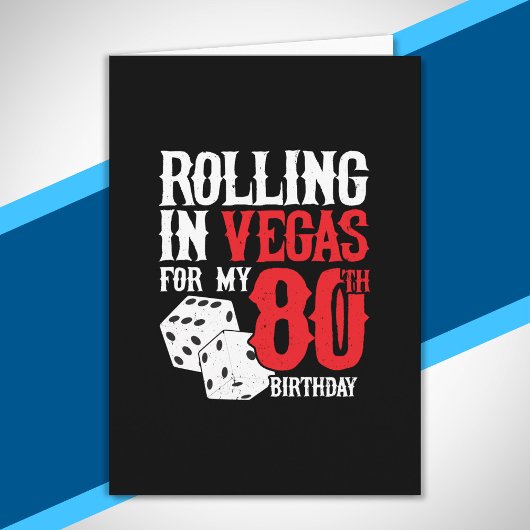 ラスベガス80th Birthday Party - 転がs in Vegas カード