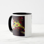 ラスベガス、インテリアカジノ、二重露光 マグカップ (正面左)